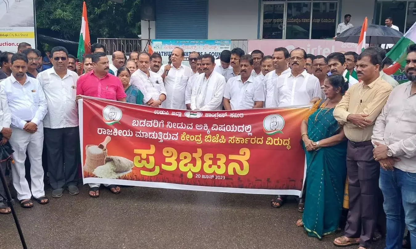 ಕೇಂದ್ರ ಸರಕಾರದಿಂದ ಅನ್ನ ಭಾಗ್ಯ ಯೋಜನೆ ತಡೆಯುವ ಷಡ್ಯಂತ್ರ: ವಿನಯ ಕುಮಾರ್ ಸೊರಕೆ