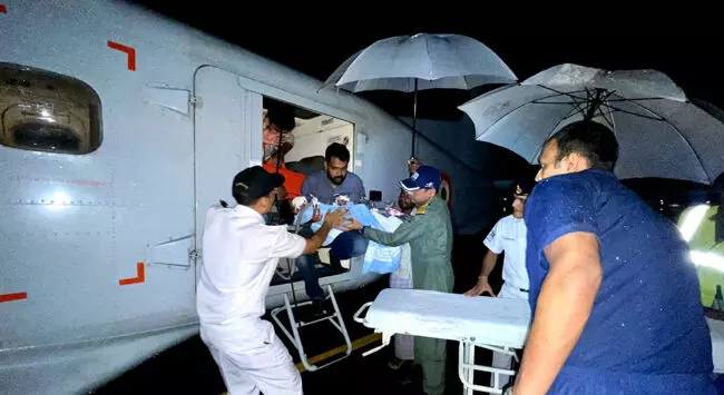 ಅನಾರೋಗ್ಯಪೀಡಿತ ಮಗುವನ್ನು ಡೋರ್ನಿಯರ್‌ ವಿಮಾನದಲ್ಲಿ ಲಕ್ಷದ್ವೀಪದಿಂದ ಕೊಚ್ಚಿಗೆ ಏರ್‌ಲಿಫ್ಟ್‌ ಮಾಡಿದ ನೌಕಾಪಡೆ
