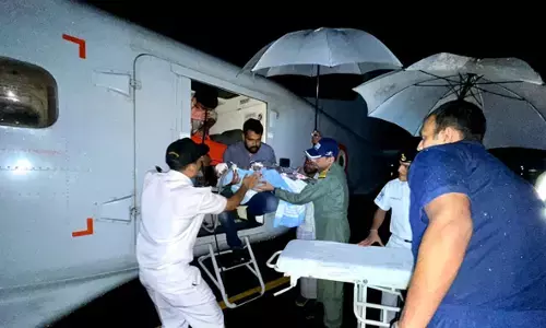 ಅನಾರೋಗ್ಯಪೀಡಿತ ಮಗುವನ್ನು ಡೋರ್ನಿಯರ್‌ ವಿಮಾನದಲ್ಲಿ ಲಕ್ಷದ್ವೀಪದಿಂದ ಕೊಚ್ಚಿಗೆ ಏರ್‌ಲಿಫ್ಟ್‌ ಮಾಡಿದ ನೌಕಾಪಡೆ