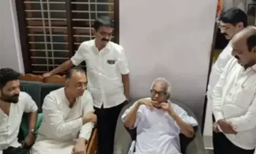 ಬಂಟ್ವಾಳ: ಬಿ.ಜನಾರ್ದನ ಪೂಜಾರಿ, ಬಿ. ರಮಾನಾಥ ರೈ ಮನೆಗೆ ದ.ಕ.ಜಿಲ್ಲಾ ಉಸ್ತುವಾರಿ ಸಚಿವ ದಿನೇಶ್ ಗುಂಡೂರಾವ್ ಭೇಟಿ