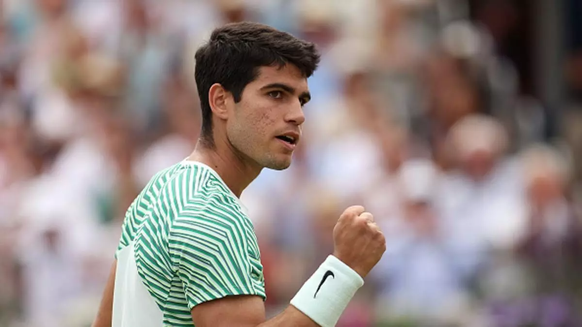 ಕ್ವೀನ್ಸ್ ಕ್ಲಬ್ ಚಾಂಪಿಯನ್ಶಿಪ್: ಕಾರ್ಲೊಸ್ ಅಲ್ಕರಾಝ್ ಫೈನಲ್ ಗೆ ಕ್ವೀನ್ಸ್ ಕ್ಲಬ್ ಚಾಂಪಿಯನ್ಶಿಪ್: ಕಾರ್ಲೊಸ್ ಅಲ್ಕರಾಝ್ ಫೈನಲ್ ಗೆ