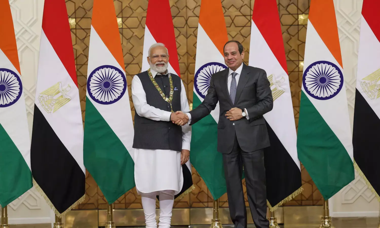 ಈಜಿಪ್ಟ್ ನ ಅತ್ಯುನ್ನತ ಸರಕಾರಿ ಗೌರವವಾದ ಆರ್ಡರ್ ಆಫ್ ದಿ ನೈಲ್ ಅನ್ನು ಸ್ವೀಕರಿಸಿದ ಪ್ರಧಾನಿ ಮೋದಿ