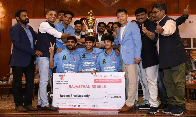 ಚೊಚ್ಚಲ ಟೆಕ್ವಾಂಡೋ ಪ್ರೀಮಿಯರ್ ಲೀಗ್ ಗೆದ್ದ ರಾಜಸ್ಥಾನ ರೆಬೆಲ್ಸ್ ಚೊಚ್ಚಲ ಟೆಕ್ವಾಂಡೋ ಪ್ರೀಮಿಯರ್ ಲೀಗ್ ಗೆದ್ದ ರಾಜಸ್ಥಾನ ರೆಬೆಲ್ಸ್