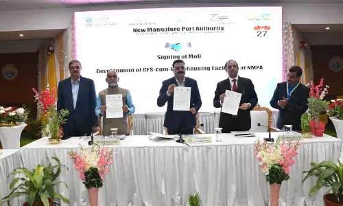 ಕಂಟೇನರ್ ಸರಕು ನಿಲ್ದಾಣ- ಗೋದಾಮು ವ್ಯವಸ್ಥೆ: ಎನ್ಎಂಪಿಎಯಿಂದ ಸಿಡಬ್ಲುಸಿ ಮತ್ತು ಎಸ್ಡಿಸಿಎಲ್ ಜತೆ ಒಪ್ಪಂದ