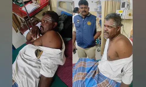 ಚಾಮರಾಜನಗರ: ಜಮೀನು ಕಾಯುತ್ತಿದ್ದ ವ್ಯಕ್ತಿ ಮೇಲೆ ಚಿರತೆ ದಾಳಿ