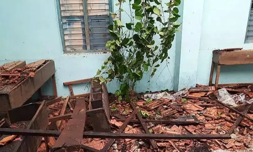 ಉಡುಪಿ ಜಿಲ್ಲೆಯಲ್ಲಿ ಸಾಧಾರಣ ಮಳೆ; ಶಾಲೆ, ಎರಡು ಮನೆಗಳಿಗೆ ಹಾನಿ