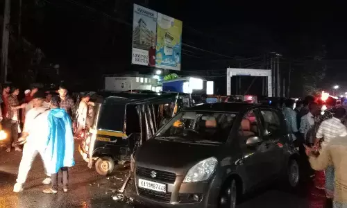 ಉಪ್ಪಿನಂಗಡಿ: ಕಾರು - ಅಟೋ ರಿಕ್ಷಾ ಢಿಕ್ಕಿ