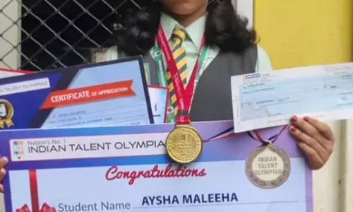 ಇಂಡಿಯನ್ ಟ್ಯಾಲೆಂಟ್ ಒಲಿಂಪೈಡ್: ಬುರೂಜ್ ಶಾಲಾ ವಿದ್ಯಾರ್ಥಿನಿ ಆಯಿಷಾ ಮಲೀಹಾನಿಗೆ ರಾಜ್ಯ ಪ್ರಶಸ್ತಿ