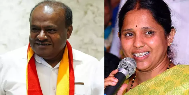 ಜೆಡಿಎಸ್ ಶಾಸಕಾಂಗ ಪಕ್ಷದ ನಾಯಕರಾಗಿ ಕುಮಾರಸ್ವಾಮಿ, ಉಪನಾಯಕಿಯಾಗಿ ಶಾರದಾ ಪೂರ್ಯಾನಾಯ್ಕ್ ಆಯ್ಕೆ ಜೆಡಿಎಸ್ ಶಾಸಕಾಂಗ ಪಕ್ಷದ ನಾಯಕರಾಗಿ ಕುಮಾರಸ್ವಾಮಿ, ಉಪನಾಯಕಿಯಾಗಿ ಶಾರದಾ ಪೂರ್ಯಾನಾಯ್ಕ್ ಆಯ್ಕೆ