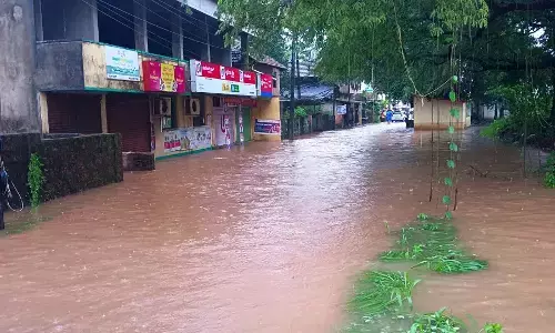 ಭಾರೀ ಮಳೆ: ಪಡುಬಿದ್ರಿಯಲ್ಲಿ ಜಲಾವೃತ