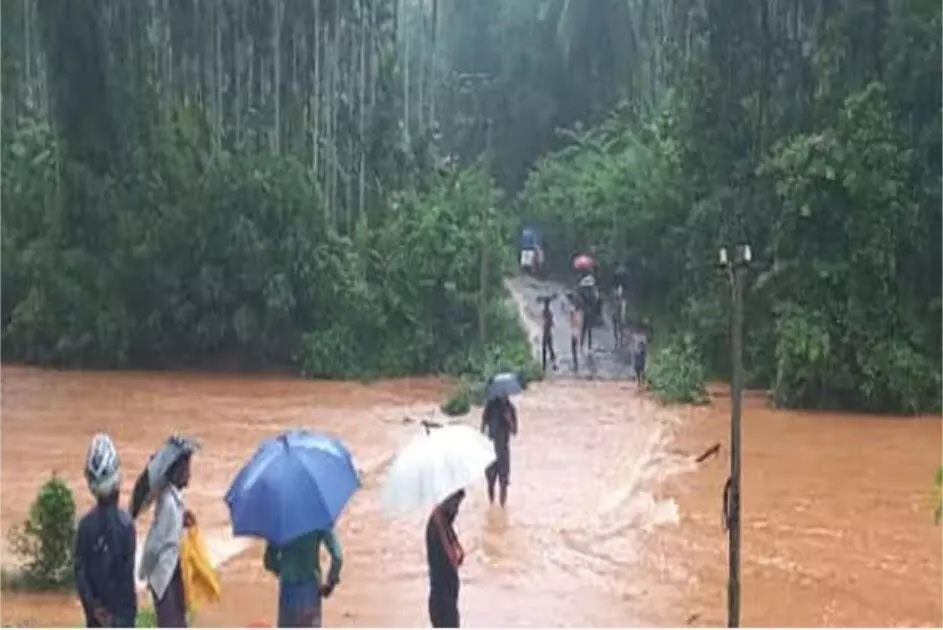 ಪುತ್ತೂರು: ಭಾರೀ ಮಳೆಗೆ ಚೆಲ್ಯಡ್ಕ ಸೇತುವೆ ಮುಳುಗಡೆ