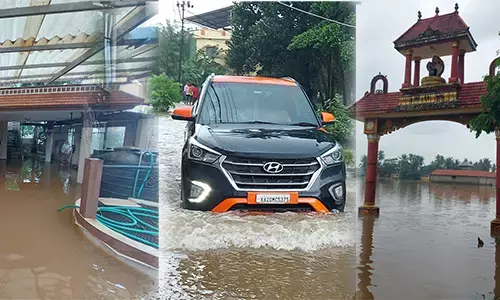 ಉಡುಪಿ : ಮುಂದುವರಿದ ಭಾರೀ ಮಳೆ; ಜಲಾವೃತವಾದ ನಗರ, ನೂರಾರು ಕುಟುಂಬಗಳ ಸ್ಥಳಾಂತರ