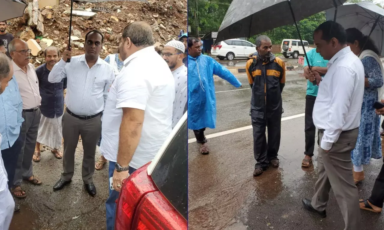 ಭಟ್ಕಳದಲ್ಲಿ ಮುಂದುವರಿದ ಮಳೆ; ಜಿಲ್ಲಾಧಿಕಾರಿ ಭೇಟಿ, ಸಾರ್ವಜನಿಕರ ಆಕ್ರೋಶ