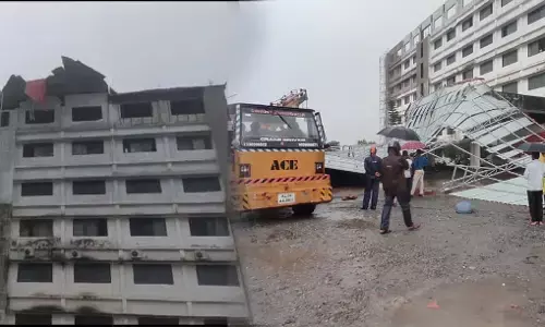 ಉಳ್ಳಾಲ: ಗಾಳಿ, ಮಳೆಗೆ ಕುಸಿದು ಬಿದ್ದ ಶಾಲಾ ಕಟ್ಟಡದ ಛಾವಣಿ