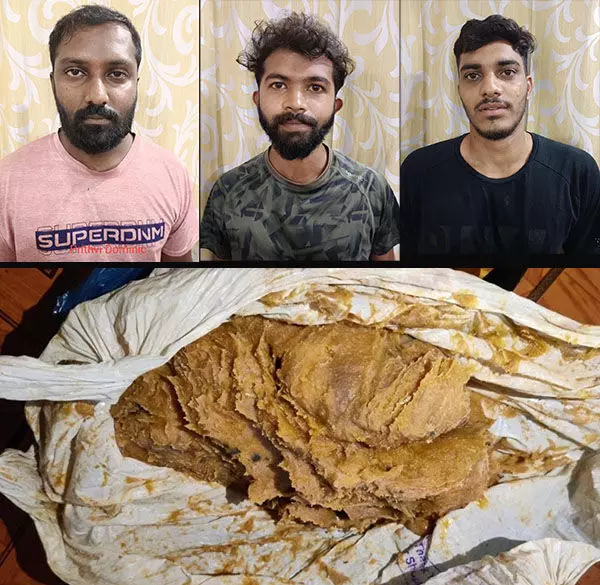 ಬೈಂದೂರು: ಅಂಬರ್‌ ಗ್ರೀಸ್‌ ಎಂದು 10ಲಕ್ಷ ರೂ.ಗೆ ಮೇಣ ಮಾರಲು ಯತ್ನ; 3 ಮಂದಿ ಸೆರೆ