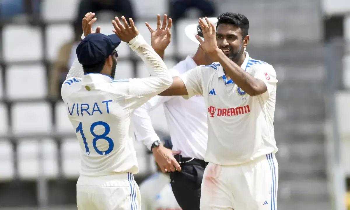 ಮೊದಲ ಟೆಸ್ಟ್ : ಭಾರತದ ಸ್ಪಿನ್ ಮೋಡಿಗೆ ವಿಂಡೀಸ್ ತತ್ತರ, 150 ರನ್  ಗೆ ಆಲೌಟ್