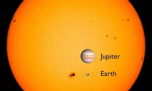 ಟೆಲಿಸ್ಕೋಪ್ ನೆರವಿಲ್ಲದೇ ಗೋಚರಿಸುತ್ತಿದೆ ಭೂಮಿಗಾತ್ರದ ‘ಸನ್‌ಸ್ಪಾಟ್’