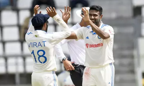 ಮೊದಲ ಟೆಸ್ಟ್ : ಭಾರತದ ಸ್ಪಿನ್ ಮೋಡಿಗೆ ವಿಂಡೀಸ್ ತತ್ತರ, 150 ರನ್  ಗೆ ಆಲೌಟ್