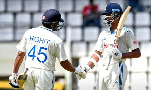 ರೋಹಿತ್- ಜೈಸ್ವಾಲ್ ಜುಗಲ್ ಬಂಧಿ: ಭಾರತಕ್ಕೆ ಮಹತ್ತರ ಮುನ್ನಡೆ
