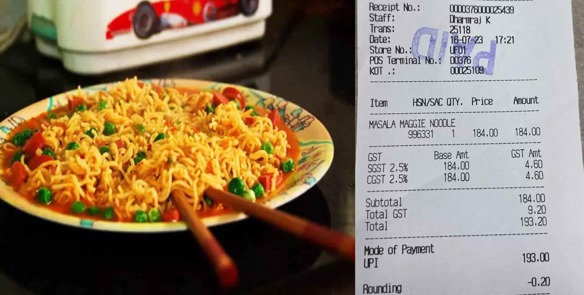 ವಿಮಾನ ನಿಲ್ದಾಣದಲ್ಲಿ ಮ್ಯಾಗಿಗೆ ದುಬಾರಿ ದರ: ಟ್ವಿಟರ್ನಲ್ಲಿ ಚರ್ಚೆಗೆ ಗ್ರಾಸವಾದ ಆಹಾರದ ಬೆಲೆ ವಿಮಾನ ನಿಲ್ದಾಣದಲ್ಲಿ ಮ್ಯಾಗಿಗೆ ದುಬಾರಿ ದರ: ಟ್ವಿಟರ್ನಲ್ಲಿ ಚರ್ಚೆಗೆ ಗ್ರಾಸವಾದ ಆಹಾರದ ಬೆಲೆ