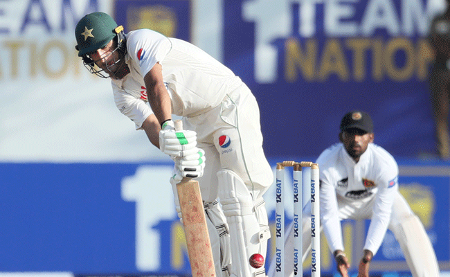 ಮೊದಲ ಟೆಸ್ಟ್: ಶ್ರೀಲಂಕಾವನ್ನು 312ಕ್ಕೆ ನಿಯಂತ್ರಿಸಿದ ಪಾಕಿಸ್ತಾನ; ಡಿಸಿಲ್ವ ಶತಕ, ಮ್ಯಾಥ್ಯೂಸ್ ಅರ್ಧಶತಕ