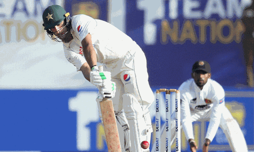 ಮೊದಲ ಟೆಸ್ಟ್: ಶ್ರೀಲಂಕಾವನ್ನು 312ಕ್ಕೆ ನಿಯಂತ್ರಿಸಿದ ಪಾಕಿಸ್ತಾನ; ಡಿಸಿಲ್ವ ಶತಕ, ಮ್ಯಾಥ್ಯೂಸ್ ಅರ್ಧಶತಕ