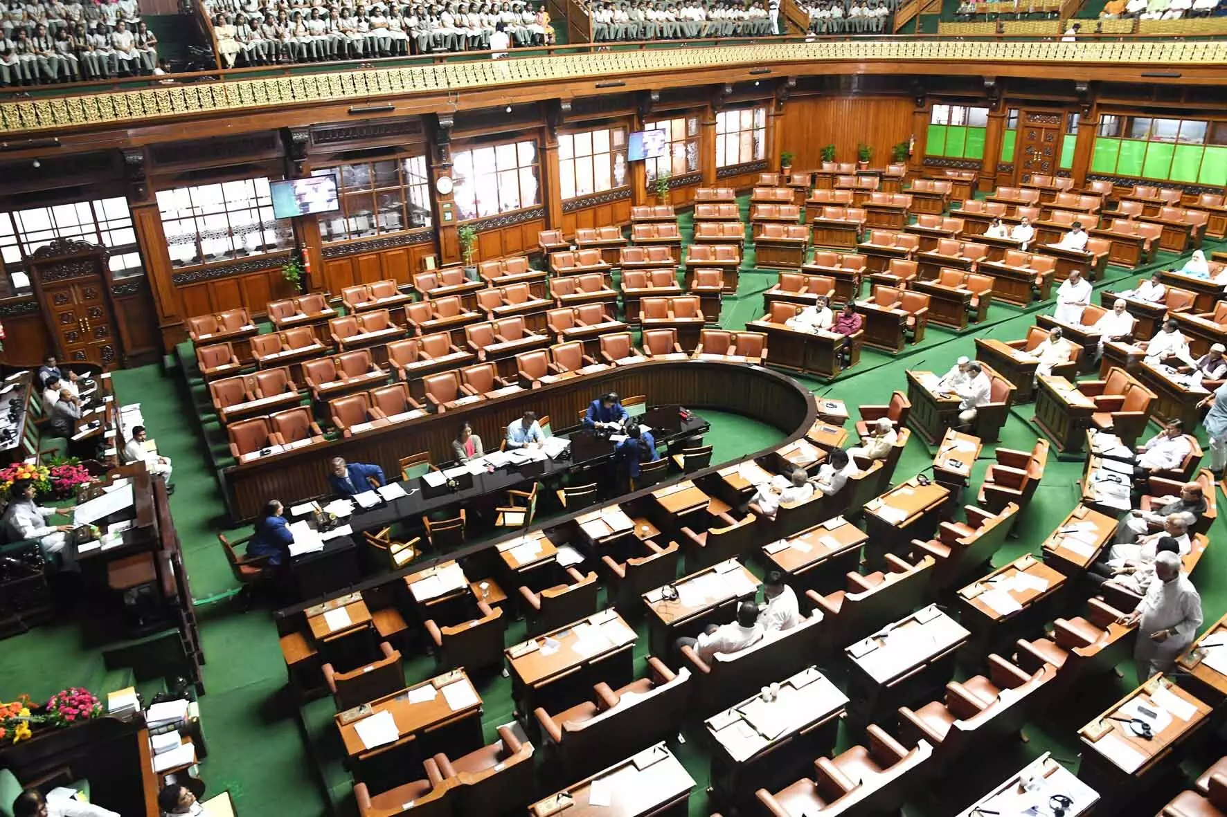 ವಿಧಾನಸಭೆಯಲ್ಲಿ ಬಜೆಟ್‍ಗೆ ಅನುಮೋದನೆ; ವಿಪಕ್ಷಗಳ ಗೈರು ಹಾಜರಿಯಲ್ಲಿ ಸದನಕ್ಕೆ ಸಿಎಂ ಉತ್ತರ