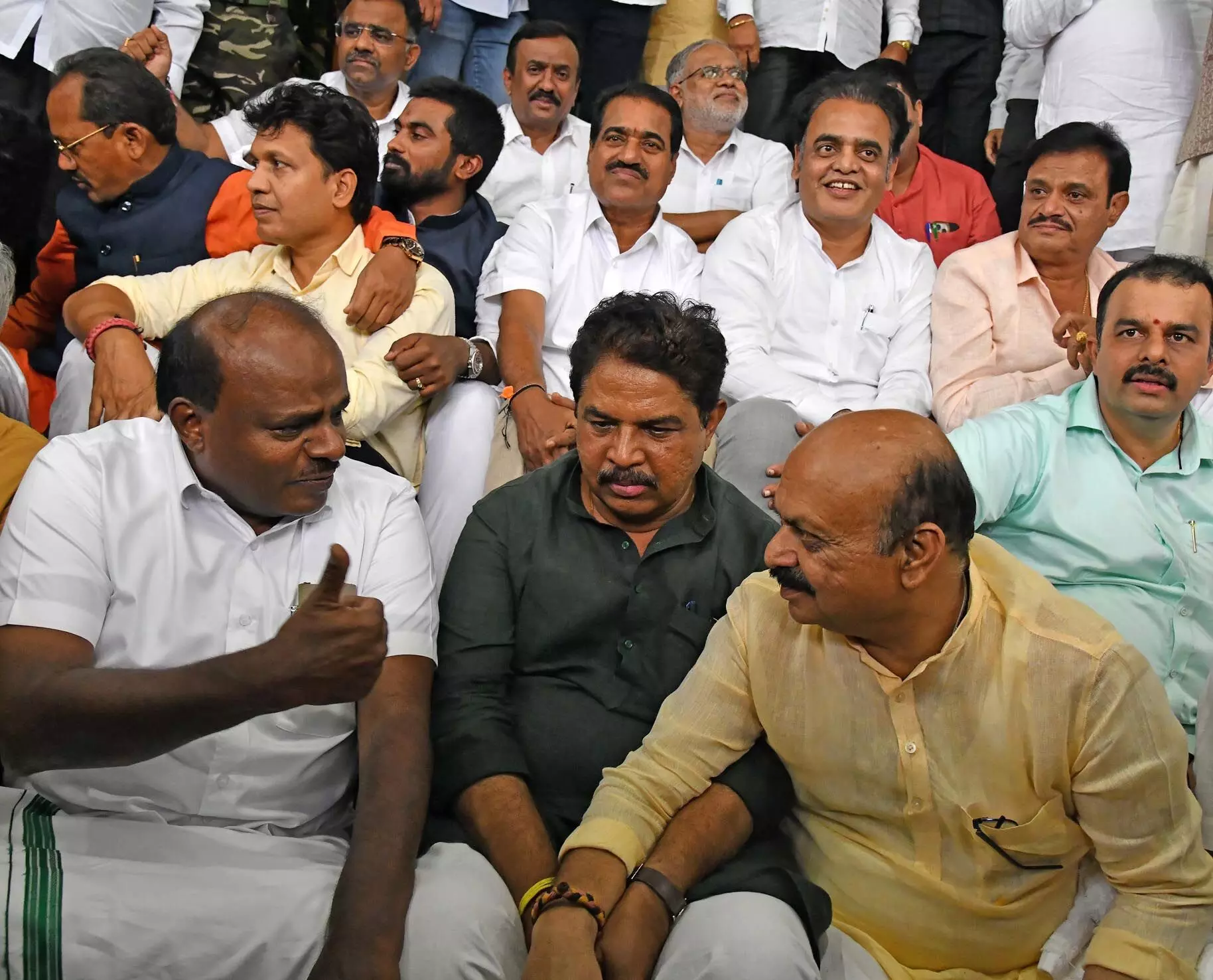 ಜೆಡಿಎಸ್​, ಬಿಜೆಪಿ ಒಟ್ಟಾಗಿ ಹೋರಾಟ