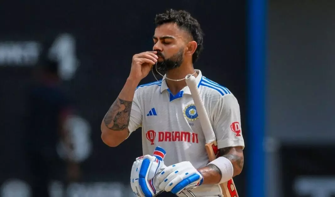 ದ್ವಿತೀಯ ಟೆಸ್ಟ್: 29ನೇ ಶತಕ ಸಿಡಿಸಿ ಬ್ರಾಡ್ಮನ್ ದಾಖಲೆ ಸರಿಗಟ್ಟಿದ ಕೊಹ್ಲಿ ದ್ವಿತೀಯ ಟೆಸ್ಟ್: 29ನೇ ಶತಕ ಸಿಡಿಸಿ ಬ್ರಾಡ್ಮನ್ ದಾಖಲೆ ಸರಿಗಟ್ಟಿದ ಕೊಹ್ಲಿ