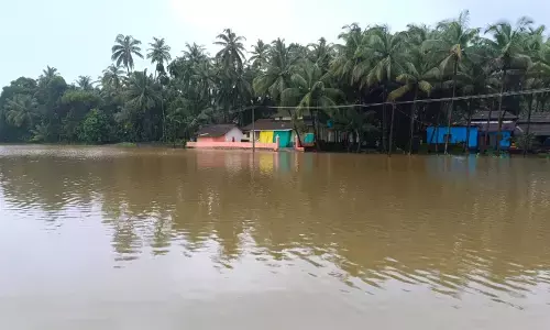 ನಿರಂತರ ಮಳೆ: ಬೈಂದೂರು ತಾಲೂಕಿನ ಹಲವು ಪ್ರದೇಶಗಳು ಜಲಾವೃತ