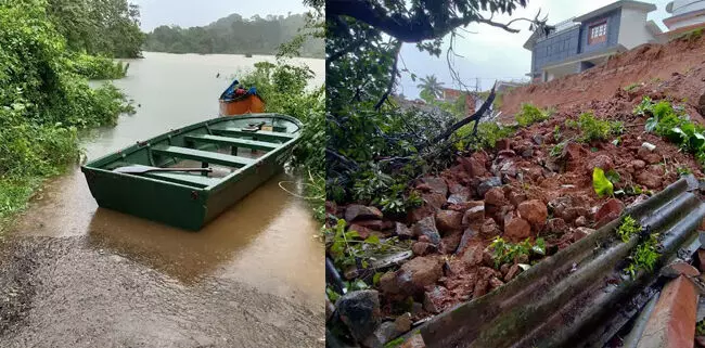 ಕೊಡಗು ಜಿಲ್ಲೆಯಲ್ಲಿ ಮಳೆ ಇಳಿಮುಖವಾದರೂ ತಗ್ಗದ ಪ್ರವಾಹ; ರಸ್ತೆಗಳು, ಮನೆಗಳು ಜಲಾವೃತ