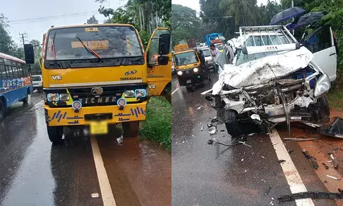 ಮಿತ್ತೂರು: ಕಾರು- ಟಿಪ್ಪರ್ ಢಿಕ್ಕಿ; ನಾಲ್ವರು ಗಂಭೀರ