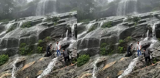 ಚಿಕ್ಕಮಗಳೂರು: ಜಿಲ್ಲಾಡಳಿತದ ನಿರ್ಬಂಧದ ನಡುವೆಯೂ ಅಪಾಯಕಾರಿ ಬಂಡೆ ಕಲ್ಲುಗಳ ಮೇಲೆ ಹತ್ತಿ ಫೋಟೋ ಕ್ಲಿಕ್ಕಿಸುತ್ತಿರುವ ಪ್ರವಾಸಿಗರು