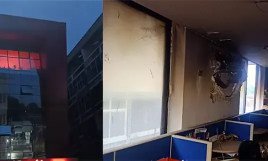 ಮಂಗಳೂರು: ಇನ್ಶೂರೆನ್ಸ್ ಕಚೇರಿಯಲ್ಲಿ ಆಕಸ್ಮಿಕ ಬೆಂಕಿ; ಅಪಾರ ನಷ್ಟ