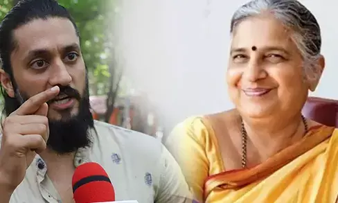 ಸುಧಾಮೂರ್ತಿ ಆಸ್ತಿ ಜಗದಗಲ, ತಿಳುವಳಿಕೆ ಚಮಚದಗಲ: ನಟ ಚೇತನ್ ವ್ಯಂಗ್ಯ