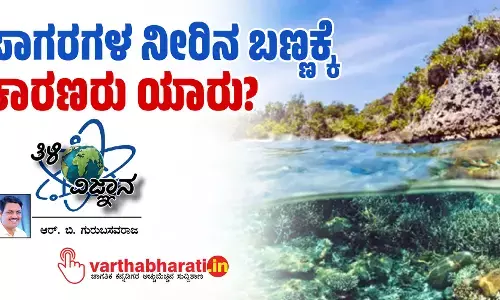 ಸಾಗರಗಳ ನೀರಿನ ಬಣ್ಣಕ್ಕೆ ಕಾರಣರು ಯಾರು?