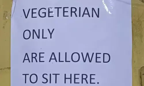 ಐಐಟಿ ಬಾಂಬೆಯ ಕ್ಯಾಂಟೀನ್ ಗೋಡೆಯಲ್ಲಿ ‘ಸಸ್ಯಹಾರಿಗಳಿಗೆ ಮಾತ್ರ’ ಪೋಸ್ಟರ್