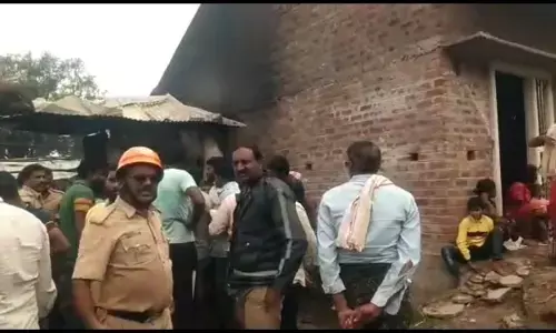 ಚಿಕ್ಕಮಗಳೂರು: ಮನೆ ಮಾಲಕನ ಅಂತ್ಯಸಂಸ್ಕಾರಕ್ಕೆ ತೆರಳಿದ್ದ ವೇಳೆ ಸಿಲಿಂಡರ್ ಸ್ಪೋಟಗೊಂಡು ಮನೆ ಧ್ವಂಸ