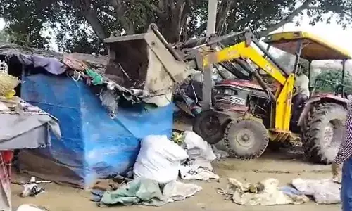 ಹರ್ಯಾಣದ ನೂಹ್‌ನಲ್ಲಿ ವಲಸೆ ಕಾರ್ಮಿಕರ 250ಕ್ಕೂ ಅಧಿಕ ಗುಡಿಸಲುಗಳು ನೆಲಸಮ