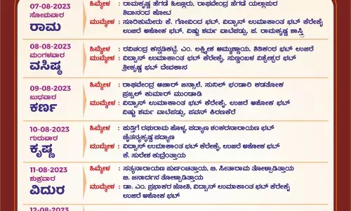 ಬೆಳ್ತಂಗಡಿ: ಆ.7ರಿಂದ ಯಕ್ಷಸಾಂಗತ್ಯ ಸಪ್ತಕ ತಾಳಮದ್ದಳೆ