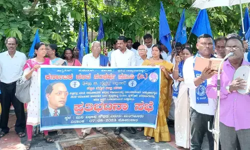 ಮಂಗಳೂರು: ದಲಿತ ಬಾಲಕಿಯ ಅತ್ಯಾಚಾರ ಖಂಡಿಸಿ ಪ್ರತಿಭಟನಾ ಸಭೆ