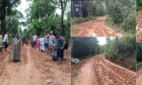 ಮಾಜಿ ಗೃಹ ಸಚಿವ ಆರಗ ಜ್ಞಾನೇಂದ್ರ ಕ್ಷೇತ್ರದಲ್ಲಿ ಜನರಿಗೆ ತಪ್ಪದ ಗೋಳು: ರಸ್ತೆ ಇಲ್ಲದೆ ಪರದಾಟ