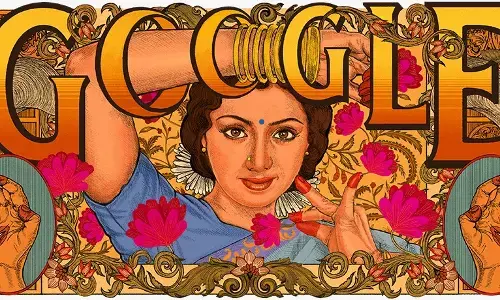 ಶ್ರೀದೇವಿಯ 60ನೇ ಜನ್ಮದಿನದಂದು ಡೂಡಲ್ ಗೌರವ ಸಲ್ಲಿಸಿದ ಗೂಗಲ್