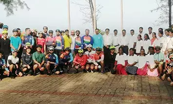 77ನೇ ಸ್ವಾತಂತ್ರೋತ್ಸ: 77 ಮಂದಿಯಿಂದ 77 ಕಿಮೀ. ಸೈಕಲ್ ರ‍್ಯಾಲಿ