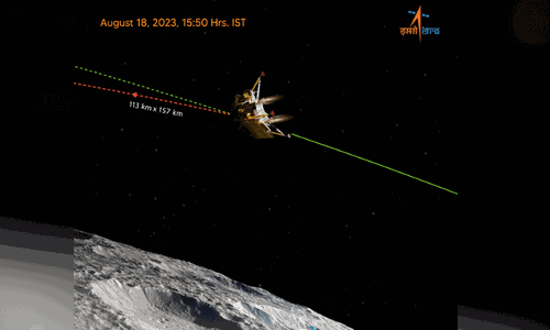 ಚಂದ್ರಯಾನ-3: ಮತ್ತೊಂದು ಮಹತ್ವದ ಮೈಲಿಗಲ್ಲು ದಾಟಿದ ವಿಕ್ರಂ ಲ್ಯಾಂಡರ್‌