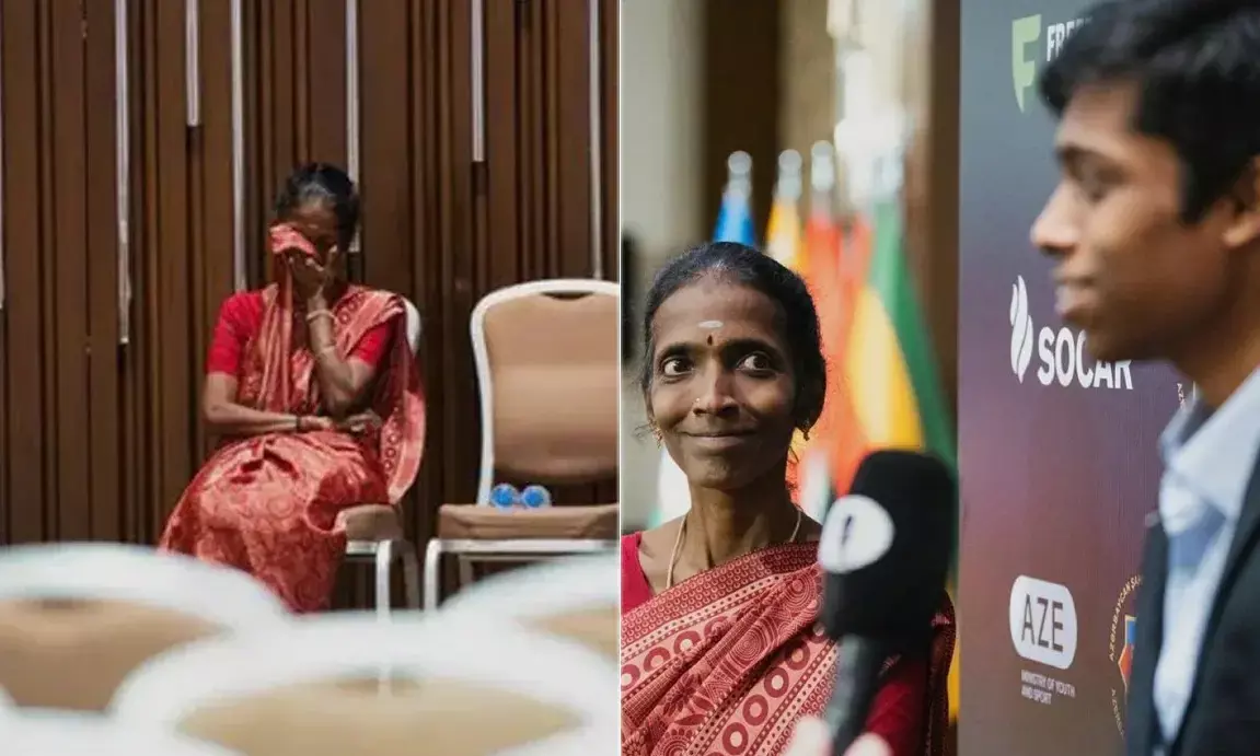 ಸೆಮಿಫೈನಲ್‌ ತಲುಪಿದ ಮಗನನ್ನು ಕಂಡು ಆನಂದ ಭಾಷ್ಪ: ನೆಟ್ಟಿಗರ ಗಮನ ಸೆಳೆದ ಚೆಸ್‌ ಮಾಸ್ಟರ್‌ ಪ್ರಜ್ಞಾನಂದ ತಾಯಿಯ ಫೋಟೋ