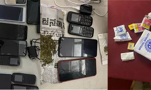 ಹಾಸನ: ಜಿಲ್ಲಾ ಕಾರಾಗೃಹದ ಮೇಲೆ ಪೊಲೀಸರ ದಿಢೀರ್ ದಾಳಿ; 17 ಮೊಬೈಲ್, ಗಾಂಜಾ ವಶ