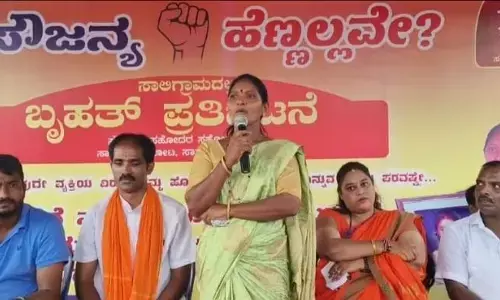 ಸಾಲಿಗ್ರಾಮ: ಸೌಜನ್ಯಾ ಪ್ರಕರಣಕ್ಕೆ ನ್ಯಾಯ ಒದಗಿಸಲು ಆಗ್ರಹಿಸಿ ಪ್ರತಿಭಟನೆ