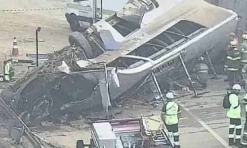 ಫುಟ್ಬಾಲ್ ಅಭಿಮಾನಿಗಳನ್ನು ಹೊತ್ತೊಯ್ಯುತ್ತಿದ್ದ ಬಸ್ ಅಪಘಾತ: 7 ಮಂದಿ ಮೃತ್ಯು