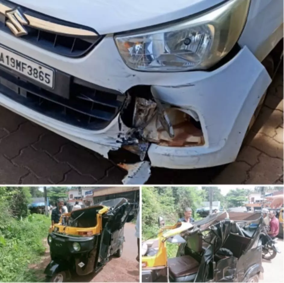 ಬಂಟ್ವಾಳ : ಕಾರು - ರಿಕ್ಷಾ ಢಿಕ್ಕಿ; ಮಹಿಳೆಗೆ ಗಾಯ ಬಂಟ್ವಾಳ : ಕಾರು - ರಿಕ್ಷಾ ಢಿಕ್ಕಿ; ಮಹಿಳೆಗೆ ಗಾಯ